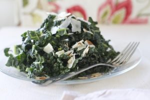 Kale super salad with turmeric chicken recipe